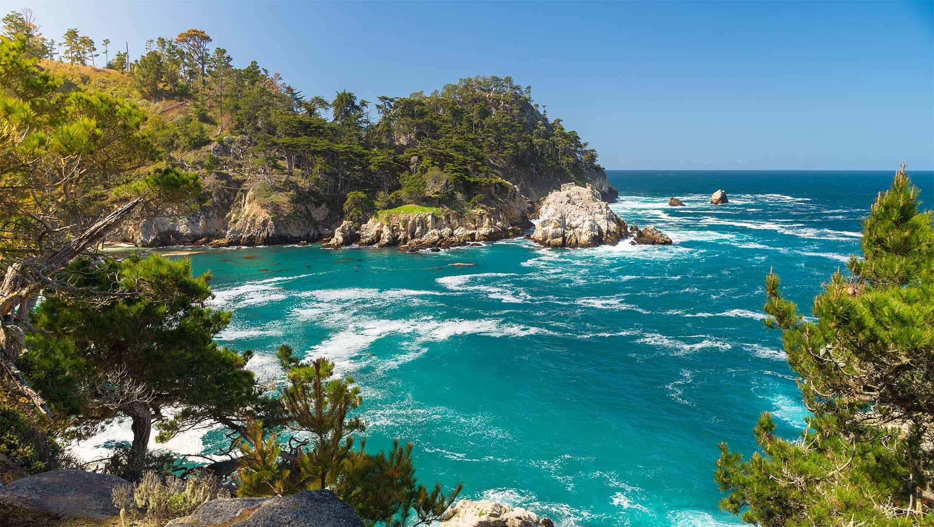 Rocky coastline and turquoise water near Cabo San Lucas