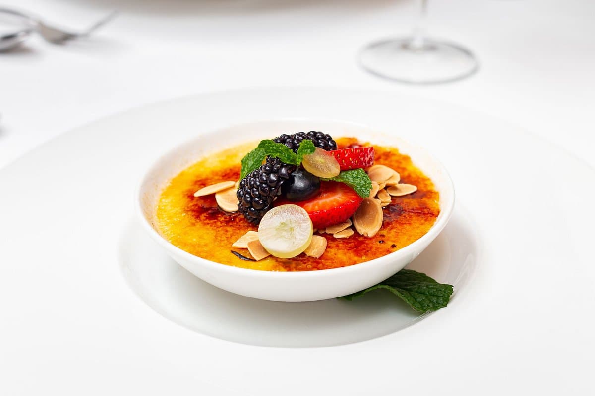 Crème brûlée at La Casona
