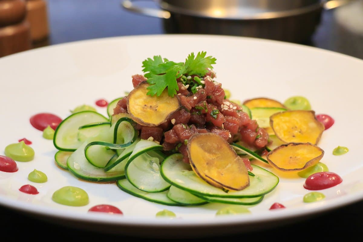 Fresh tuna tartare at La Casona