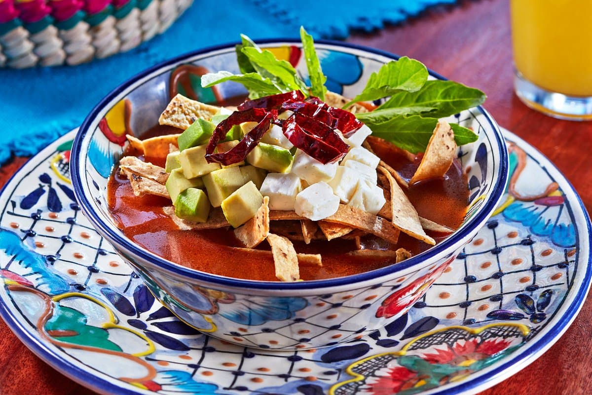 Tortilla soup at The Office on the Beach