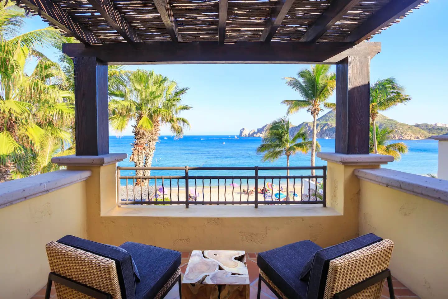Master bedroom balcony overlooking the beach